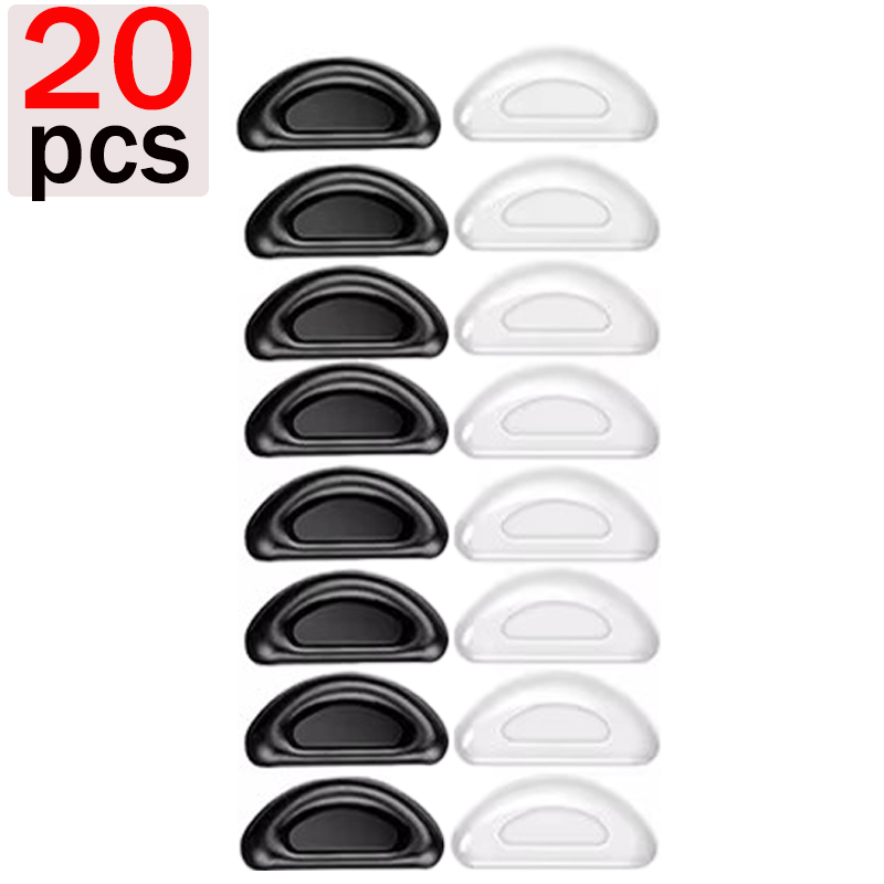10/60pcs Glasses Nose Pads Adhesive Silicone Nose Pads Non-slip Transparent Nosepads for Glasses Eyeglasses Eyewear Accessories: SKY BLUE
