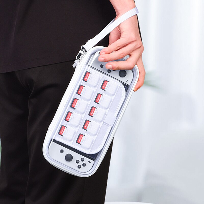 2022 Crystal Hard Shell Case for Nintend Switch OLED Carrying Storage Bag for Nintendo Switch Console Joycon Game Accessories