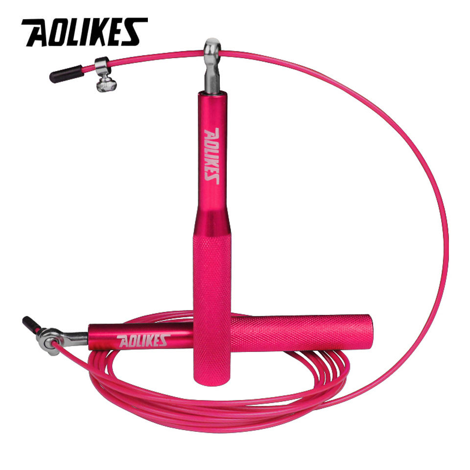 AOLIKES Crossfit Jump Rope Speed Bearing Skipping Fitness Workout Training Equipement MMA Boxing Home Exercise