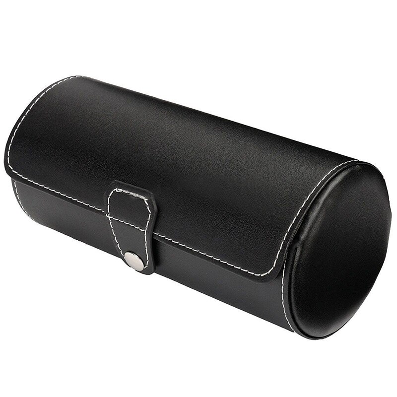 3 Slot Watch Box Travel Case Wrist Roll Jewelry Storage Collector Organizer