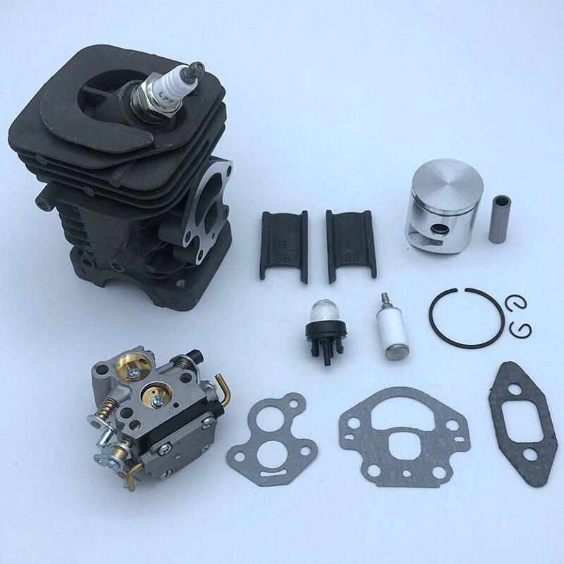 Top 39mm cylinder stempel karburator pakning motor kit til husqvarna 236 240 235 motorsav motor udskiftningsdele 545050417