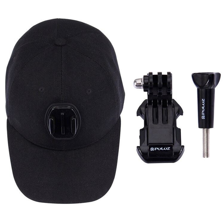 För go pro tillbehör canvas baseball hatt keps m/ j-hook spänne fäste skruv för gopro hero 9/87/6/5/4 session action kamera