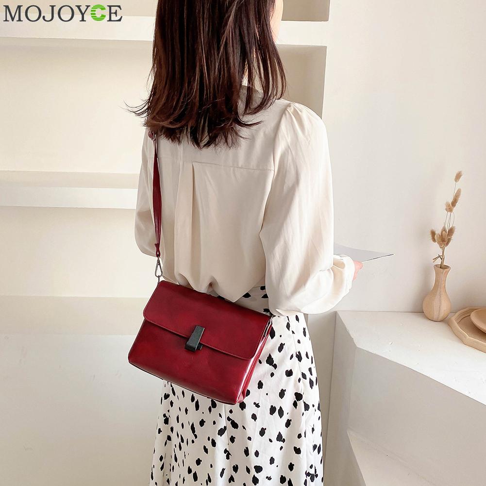 Schoudertassen voor dames, messenger crossbody tassen, dames retro pu leer, kettingslot gesp, dames handtassen