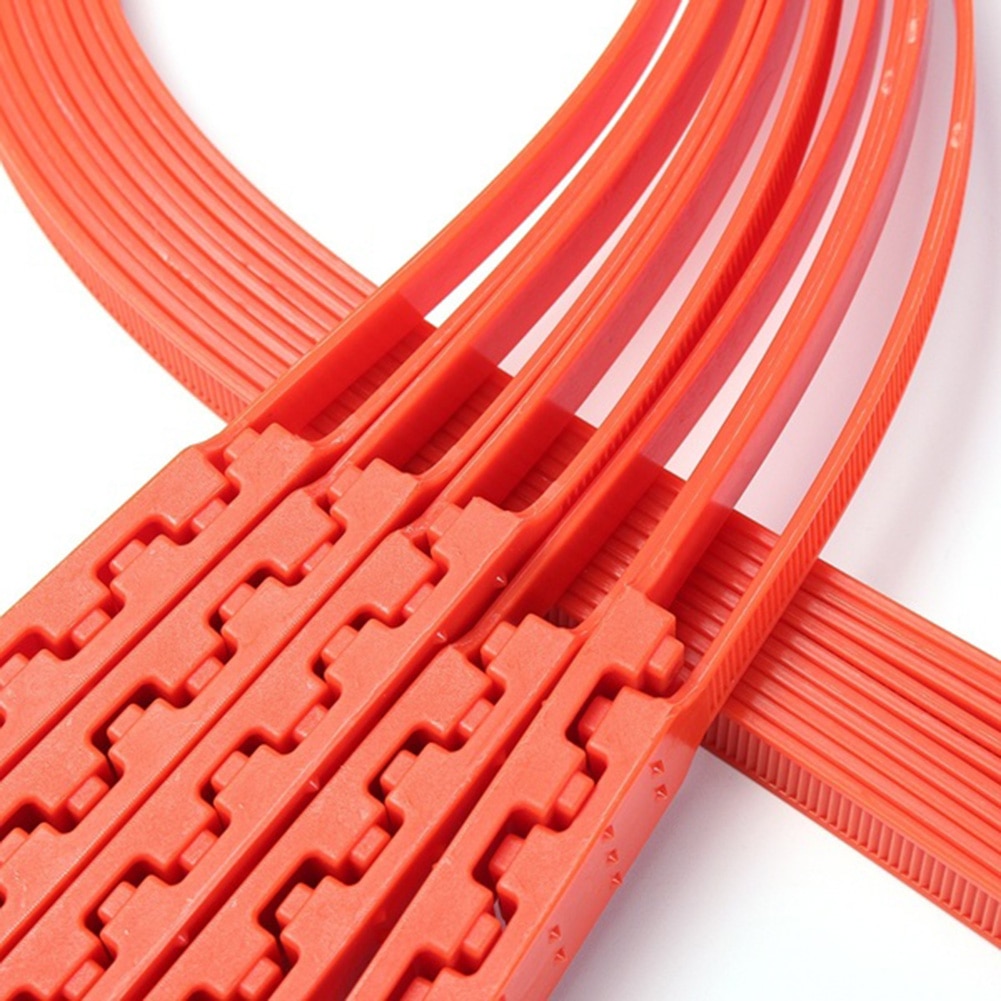 Neumáticos duraderos para coches, 10 Uds., 92cm, nailon, antideslizantes, cinturón de cadenas,
