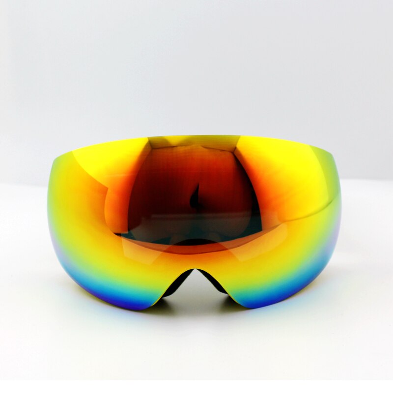 Lente gialla Giallo portafoto Marca Occhiali Da Sci Doppia UV400 anti-nebbia Grande Maschera Da Sci Occhiali Da Sci Donne Degli Uomini della Neve Snowboard Occhiali