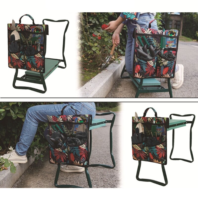 Garden Kneeler Seat Tool Bag Outdoor Work Portable Cart Gardening Storage Pouch Hand Tools Storage Tote Bag