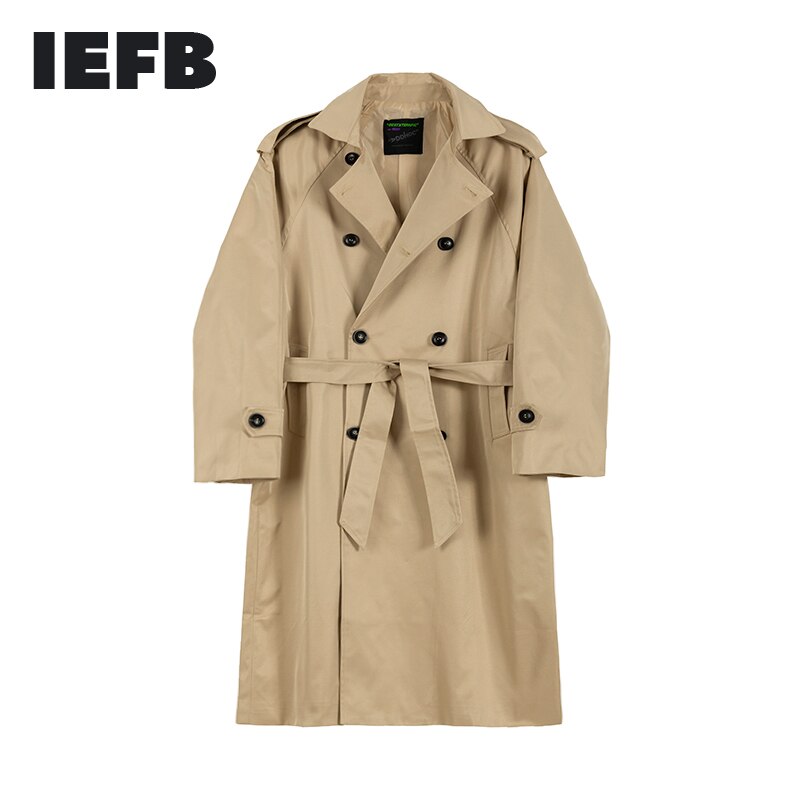 IEFB-ropa para hombre hasta la rodilla, cortavientos abrigo largo a la , abrigo holgado de gran tamaño, novedad, primavera , 9Y888
