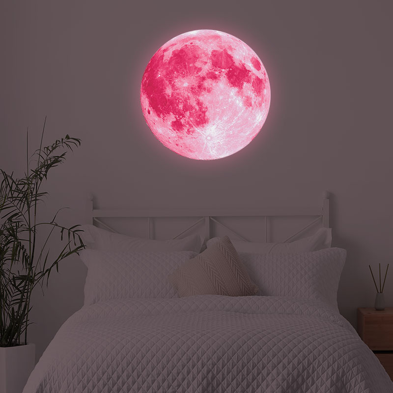 Pegatinas luminosas que brillan en la oscuridad para pared o techo, calcomanía adhesiva extraíble de 30cm, 12cm, para dormitorio de niños