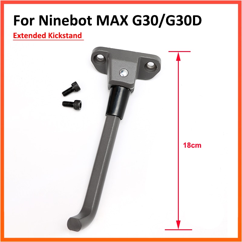 Béquille de stationnement étendue pour Scooter électrique Ninebot MAX G30 G30D, Support de pied, bricolage, remplacement de 18CM de longueur