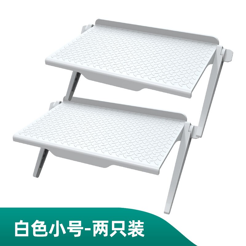 schlagen-freies TV Monitor Organizer Gestell Computer Monitor Regal Kunststoff TV einstellen-oben Kasten Bildschirm Stehen Router Halfter büro Veranstalter: 2 S Weiß