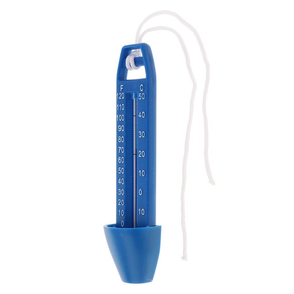 Holdbart flydende termometer vandtemperaturmåleværktøj ,4 x 3 x 17cm,  stort display indendørs udendørs termometer, let at læse