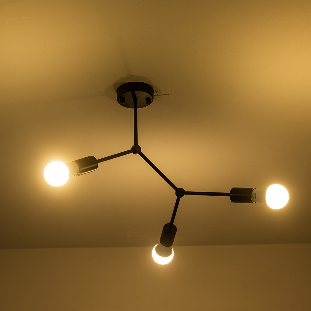 Loft moderne LED lustre lumière arbre branche lustre lampe lustre décoratif lustre plafonnier pour cuisine salon