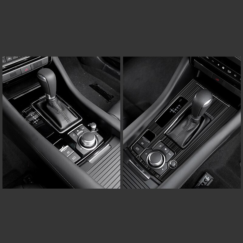 Autoconsole versnellingsbakframe versnellingspookpaneel afdekking roestvrij staal voor mazda 6 atenza 6