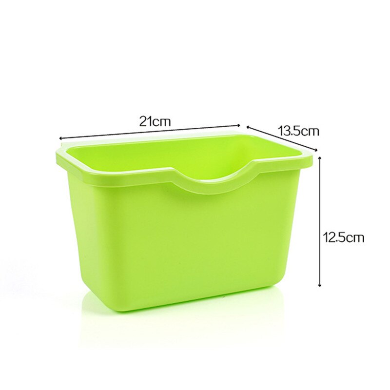 Kitchen Hanging Garbage Storgae Box Home Cabinet Doors Trash Can Organizer Square Rubbish Container Vegetables Food Garbage Bin