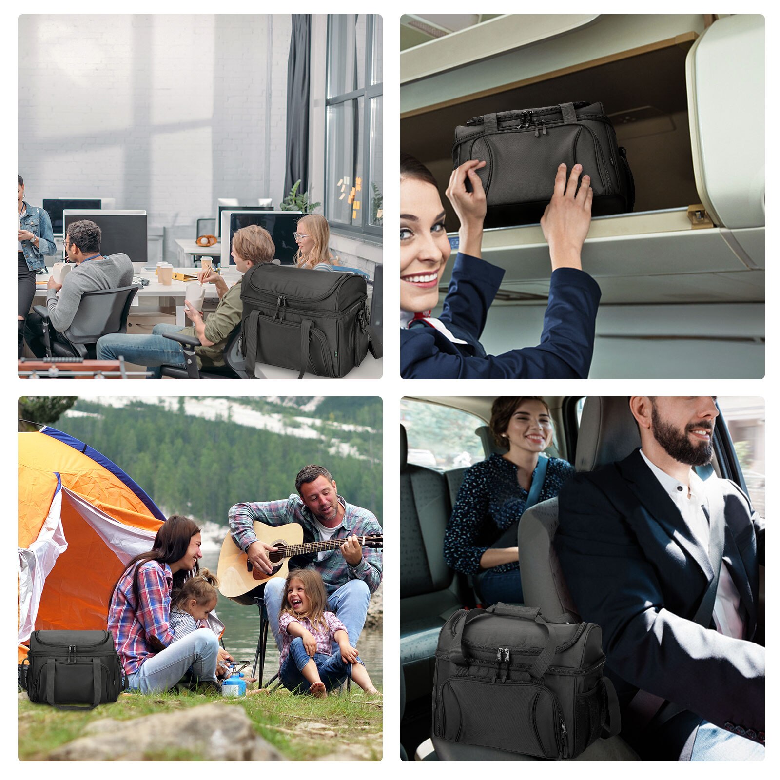 23L Lunch Cooler Bag Insulation Picnic Ice Pack Food Thermal Bag Drink Carrier Insulated Bags Food shoulder Bag