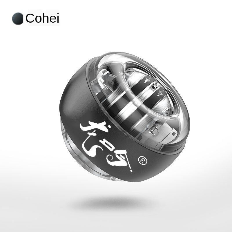 Wzmacniacz automatyczny początek siła moc nadgarstka piłka żyroskop spinning nadgarstek wirnik przyrząd robić ćwiczenia uścisku żyroskop piłka zdatność robić rozluźniania mięśni: Beżowy