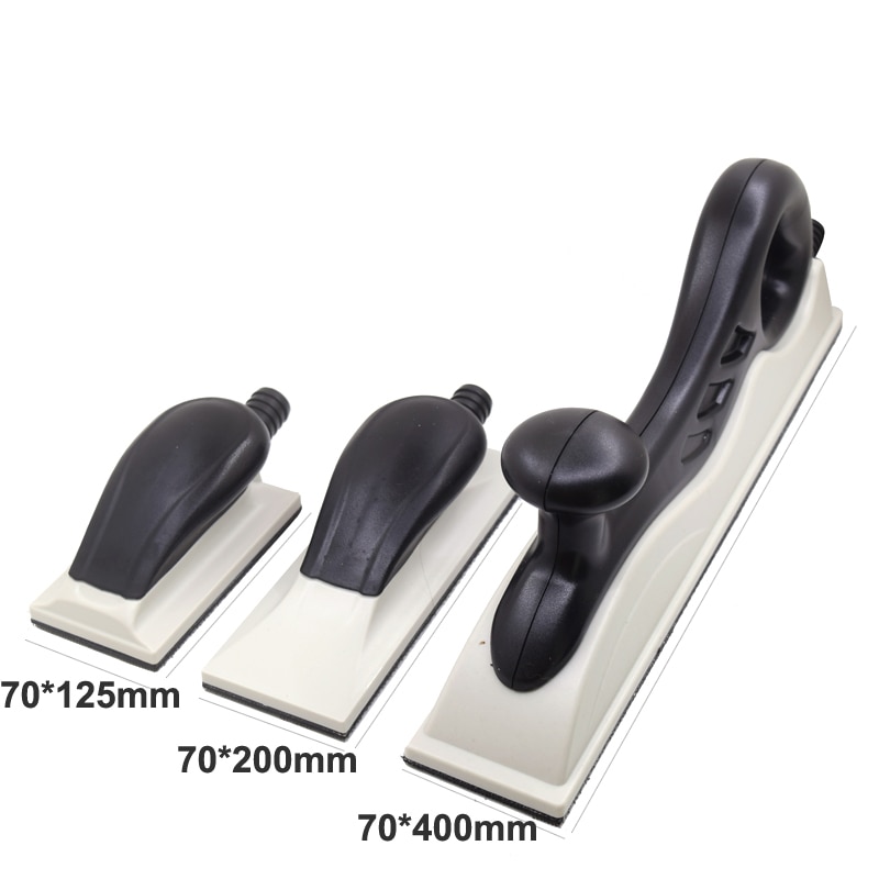 70*400Mm 125Mm Platte Lange Bed Hand Schuurblok Haak Loop Schuren Pad Achterplaat Hookit Stof gratis Stofafzuiging