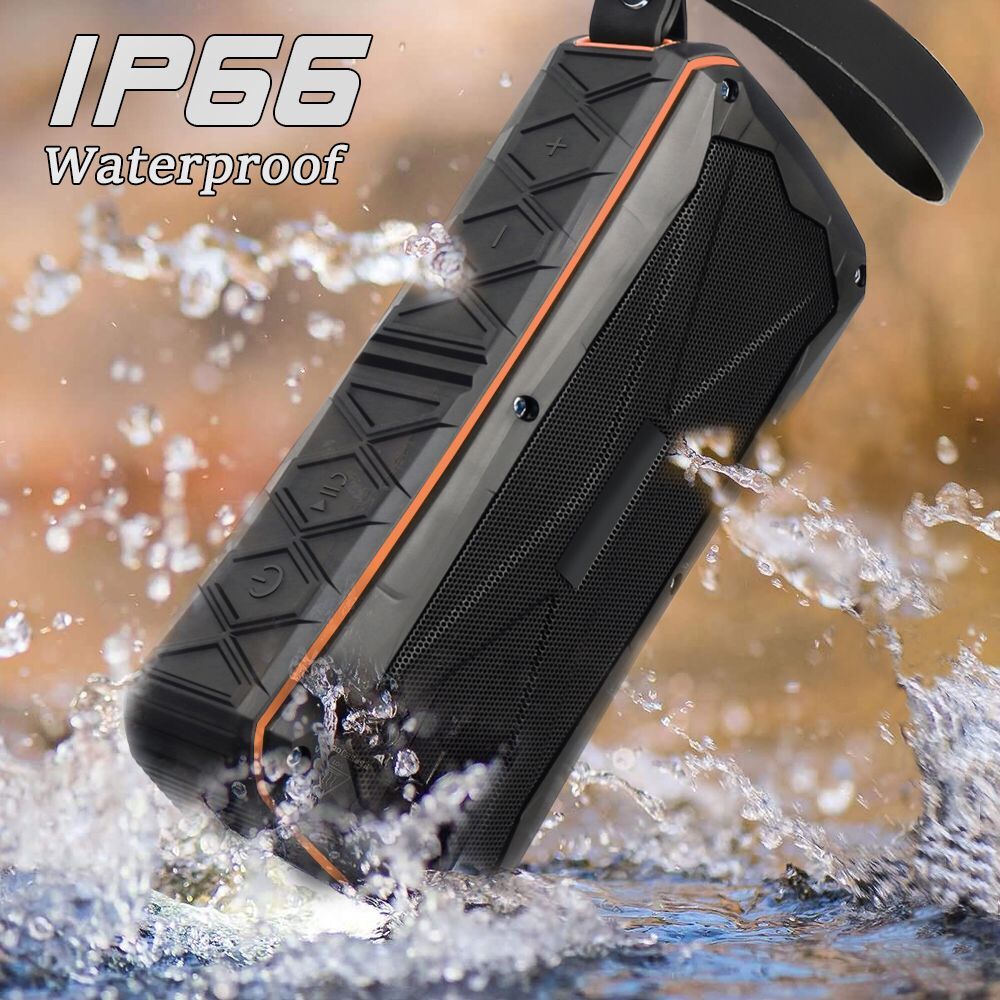 20w tragbare bluetooth-lautsprecher für den außenbereich, wasserdicht,  ip66 powerbank-lautsprecher, kabelloser stereo-sound, musik-player, unterstützung für tf-karte, aux