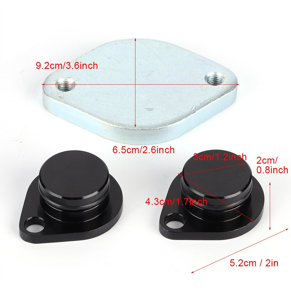 EGR Valve &amp; Cooler Delete Kit Intake Elbow Fit for Ford 6.4 Powerstroke Diesel Emission Systems Automobiles