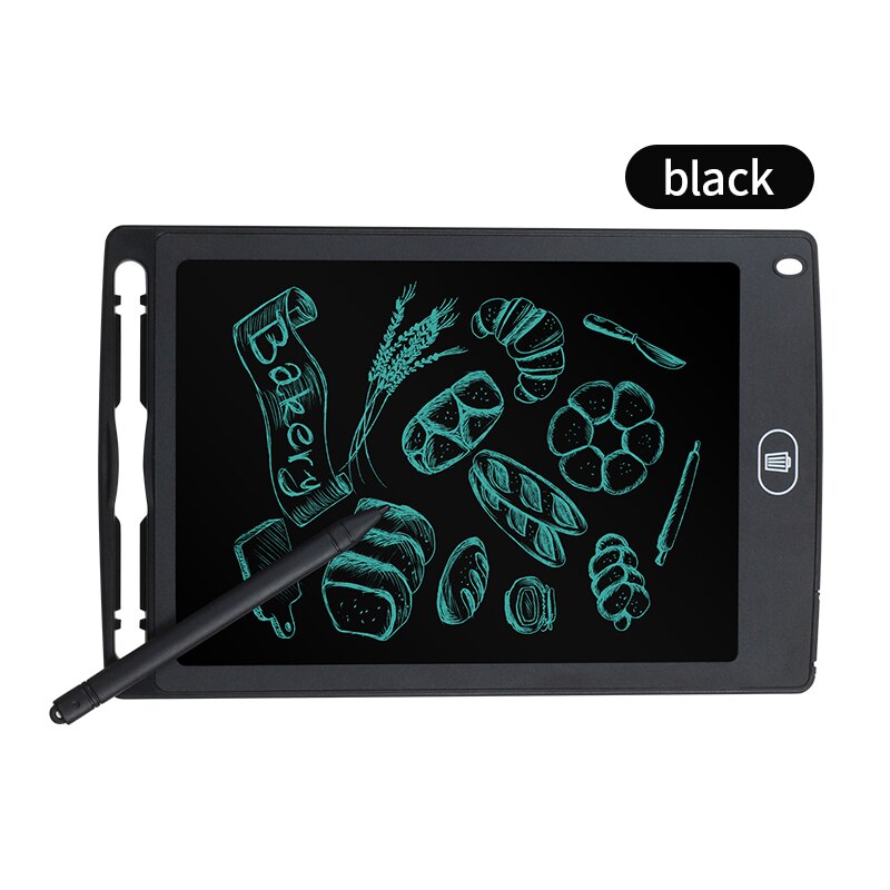 8.5" Writing Tablet LCD Digital Drawing Tablet Mini Writing Message Board Electronic Writing Pads For Painting Eco- friendly: Black