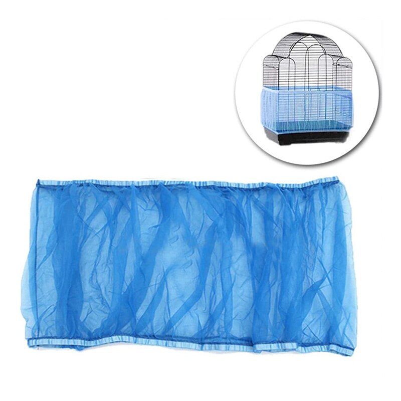 Image showcasing Easy Cleaning Bird Cage Covers Mesh Seed Catcher G... - Grandado