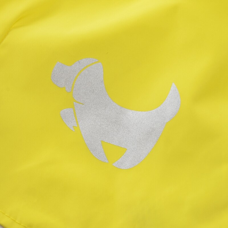 Pe hunder regnfrakk reflekterende kjæledyr liten hund regnfrakk til valp regntøy hund forsyninger kjæledyr regn vanntett jumpsuit