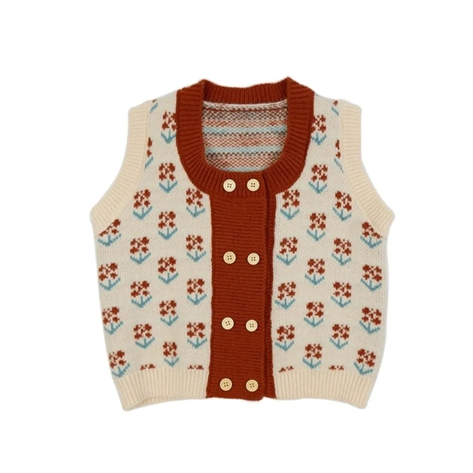 VIDMID new girls maglione gilet primavera e autunno gilet per neonate maglia per bambini 2021 P4362: 1 / 18m