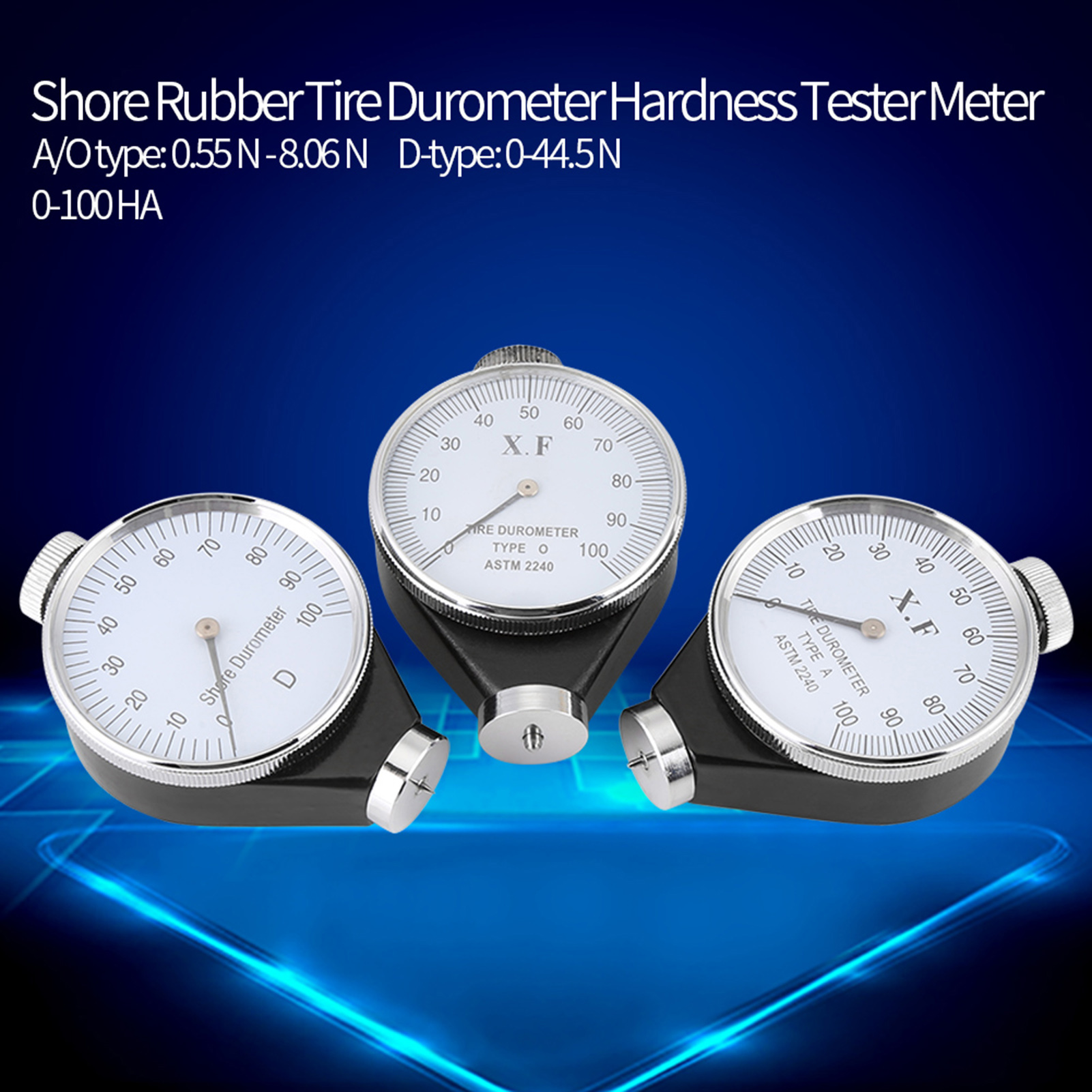 Durometer Meter Tire Durometer Shore Type A/O/D Ru... – Vicedeal