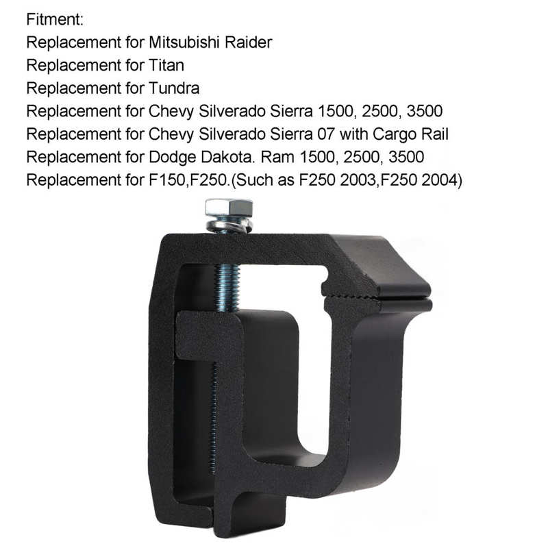 Truck Cap Clamp Truck Topper Mounting Simple Installation for Pickup Replacement for Dodge Ram 1500 2500 3500