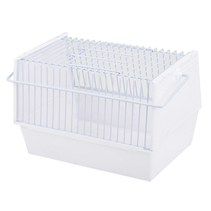 Travel Bird Carrier Cage Wire Rectangular for Small Birds and Canaries Outdoor: 9FF801215-W