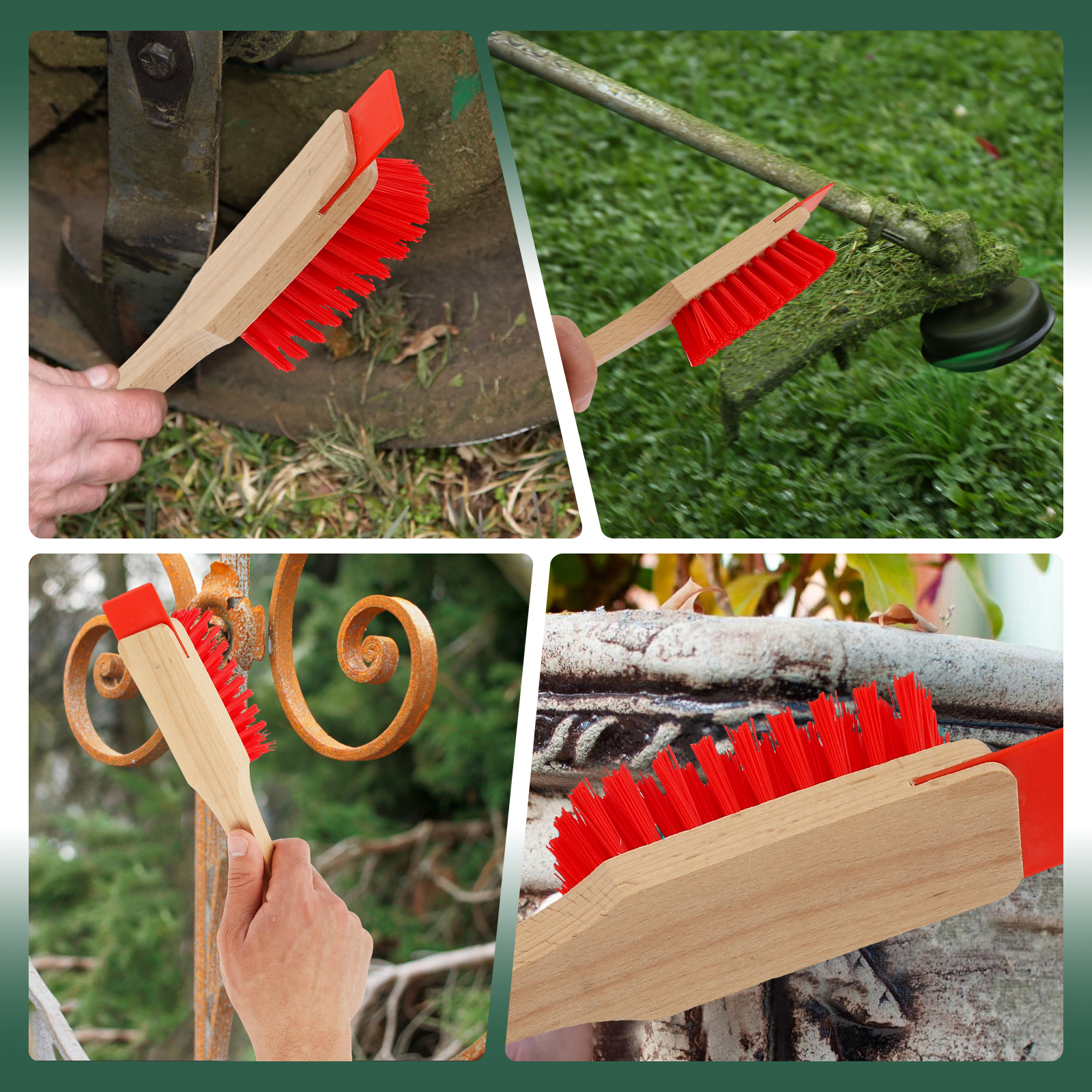 Herramientas de limpieza para cortacésped, raspador de cubierta, limpiador de cuchillas para cortacésped de jardín