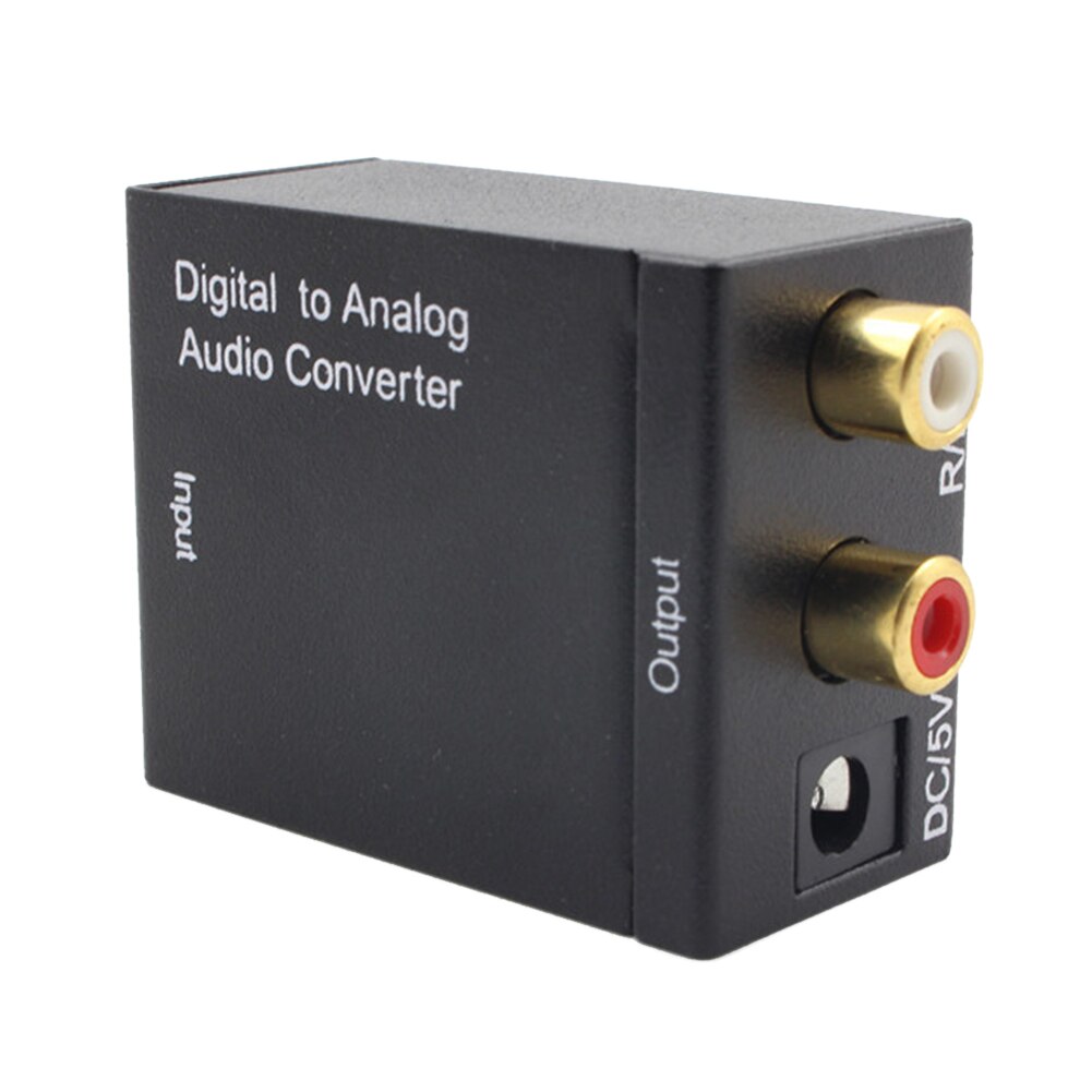 Optical Digital Stereo SPDIF Toslink Coaxial Signal to Analog Adapter Analog Converter Decoder Optical Cable USB-DC Power Cable: A