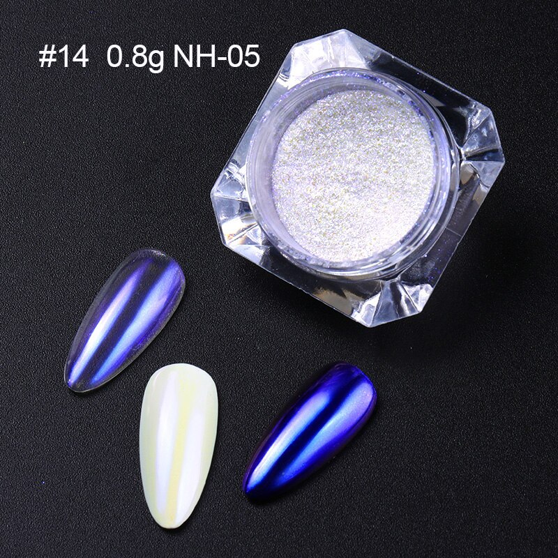 Accessoires pour ongles en poudre pour ongles miroir poudres scintillantes Pigment caméléonique poussière Art des ongles décorations pour ongles