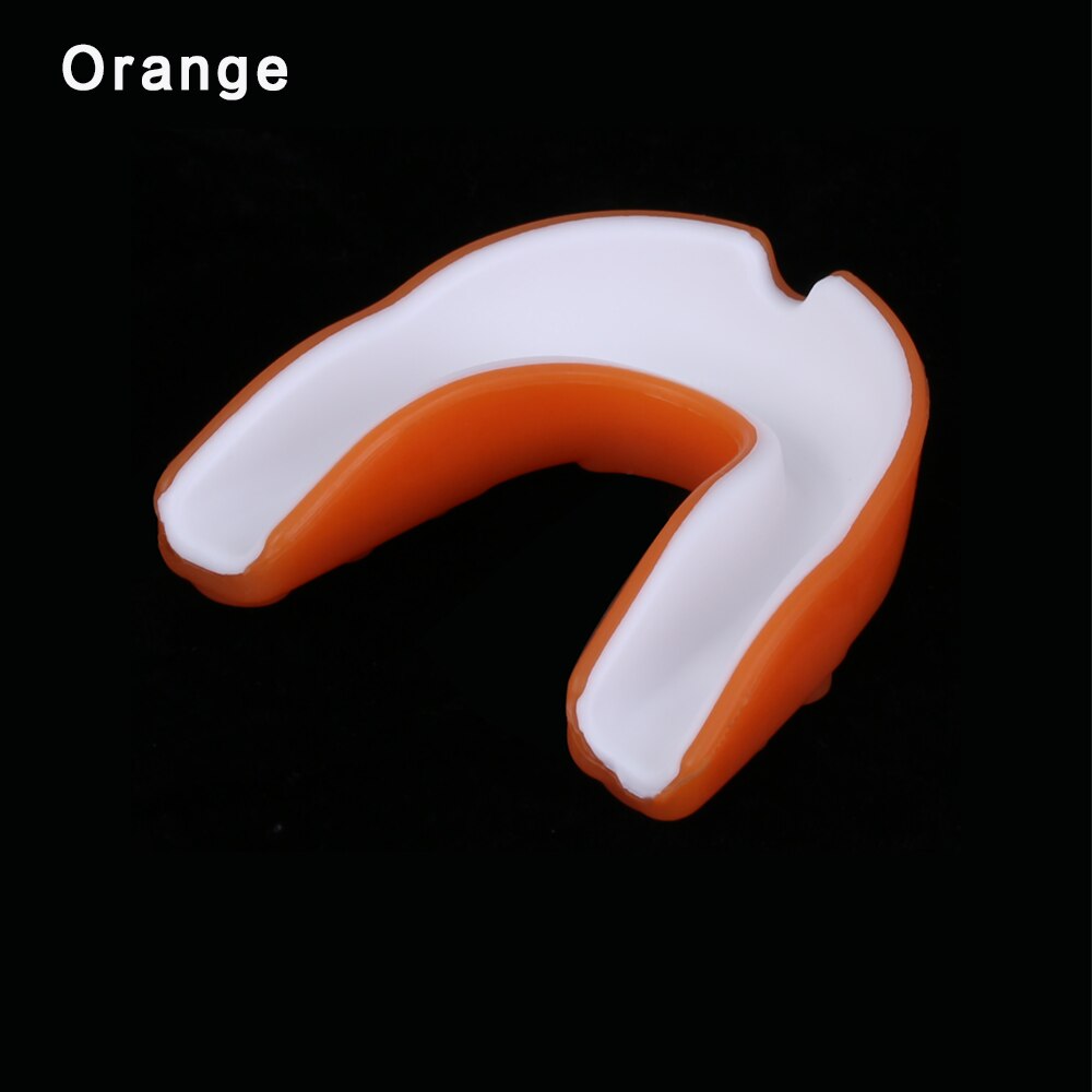 Soft EVA Silicone Teeth Adult Mouth Guard Protector Mouthguard for Boxing Football Hockey Karate Muay Thai Sport Teeth Protector: Orange