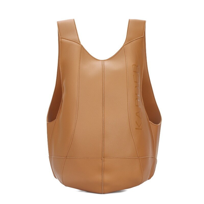 Effen Schildpad Rugzak Britse Grote Capaciteit Lychee Grain Soft Leer Leisure Anti Diefstal Rugzak: Bruin