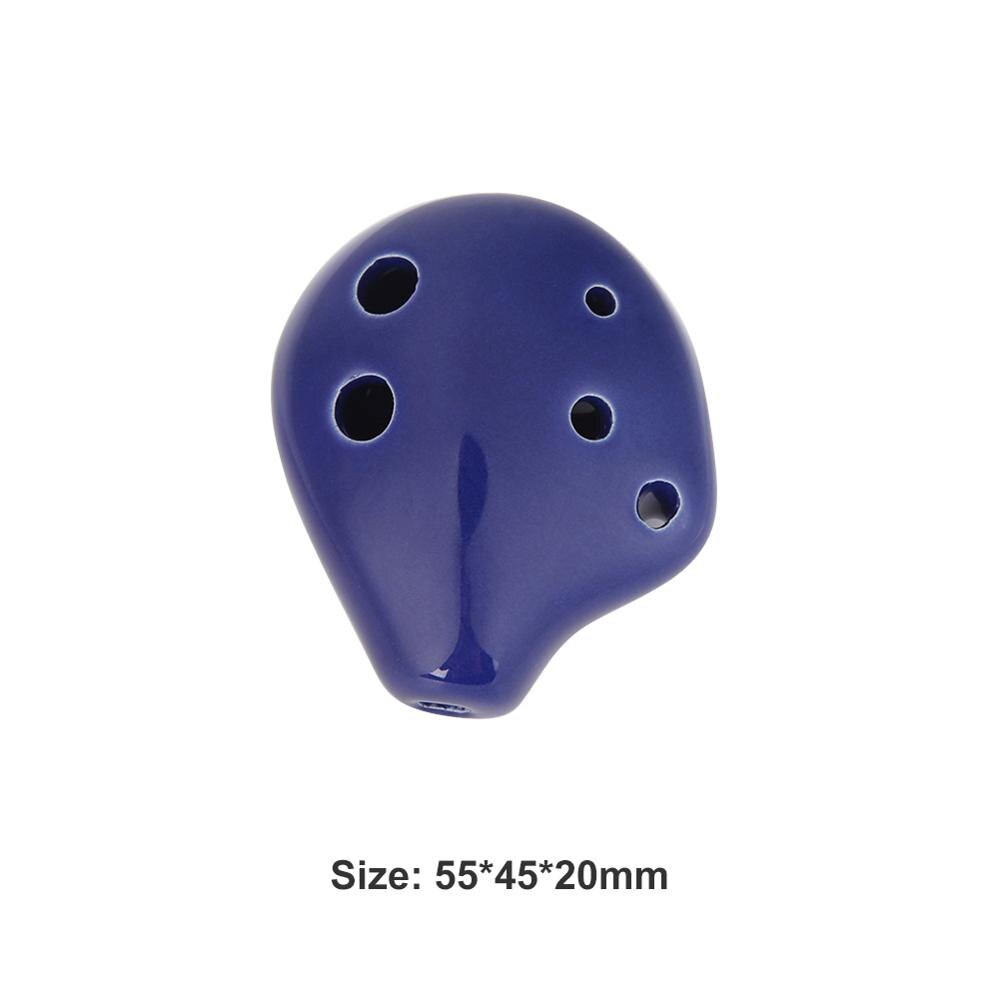 6 trous céramique flûte Soprano C céramique Flauta Ocarina du temps Mini flûte enfant jouet Instruments de musique musique partition corde suspendue