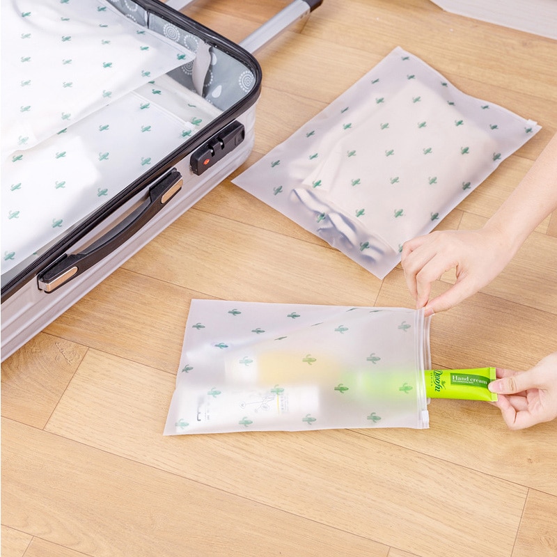 Travel Accessories Cactus Organizers PVC Luggage Clothes Classified Organizers Bags Packing Shoes Cosmetic Towel Pouch Case