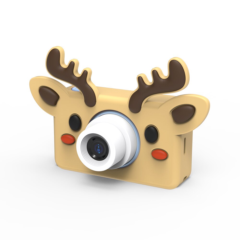 Kids Mini Digital Camera Children 1080P Cute Camcorder Video Recorder Xmas Spy Gadgets Toy Camera: Elk
