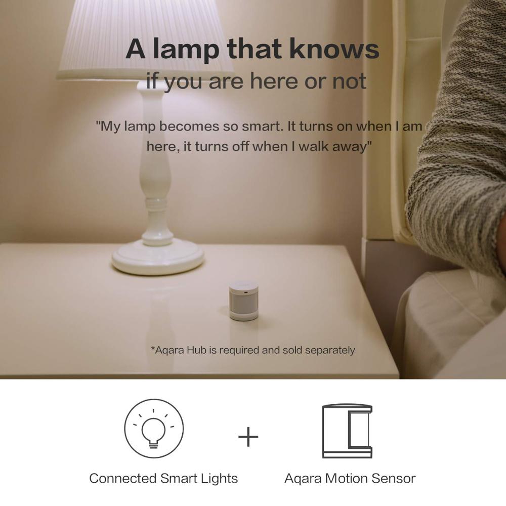 Xiaomi-Sensor de movimiento inteligente Aqara, Sensor de cuerpo humano, PIR, Wifi, conexión inalámbrica ZigBee, hub Mi Home APP