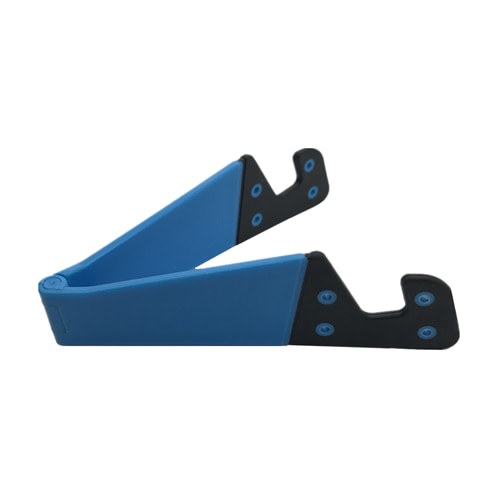 Bsliufang universal v-em forma de suporte do telefone celular móvel para smartphone & tablet ajustável plástico dobrável suporte portátil: blue