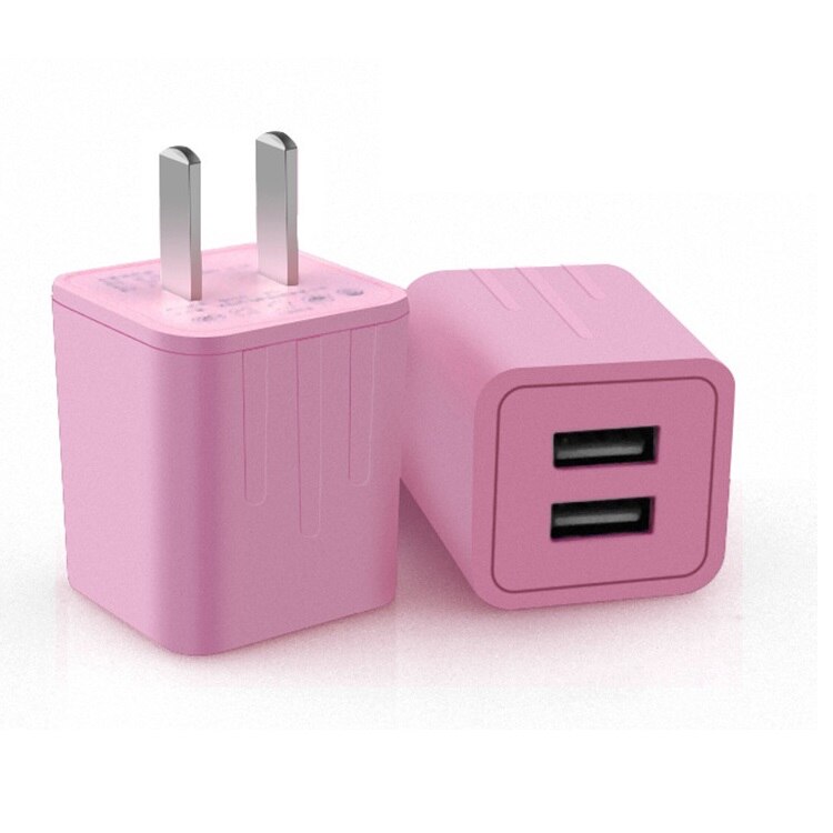 Ons Roze Plug Usb Lader Snel Opladen Voor Telefoon Adapter Voor Huawei Mate 30 Tablet Draagbare Verse Meisje Stijl Muur mobiele Lader