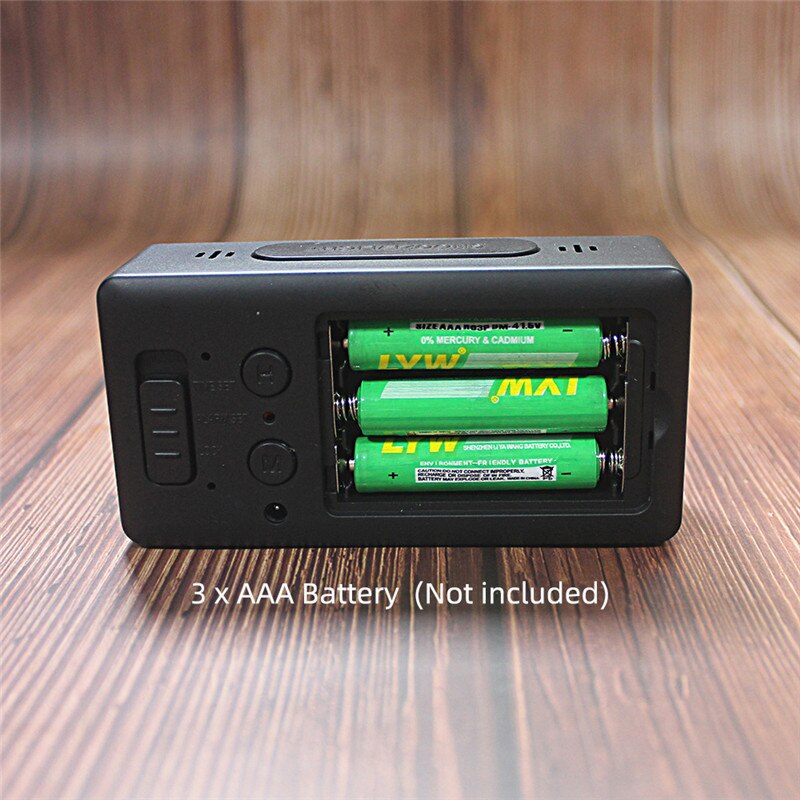 Digital spejl led display alarm ur elektronisk tid temperatur kalender tabel alarm ur usb opladning studerende skrivebordsure