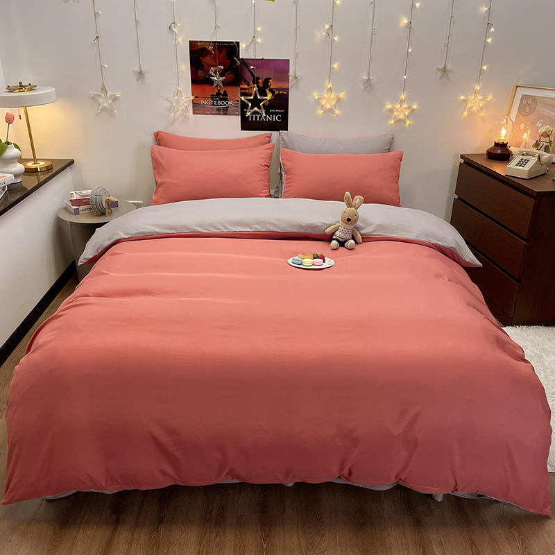 Bonenjoy 1 pc housse de couette Donkergrijs Kleur Dekbedovertrek Dubbele Size funda nordica cama 150 Queen/Kingsize Bedovertrek