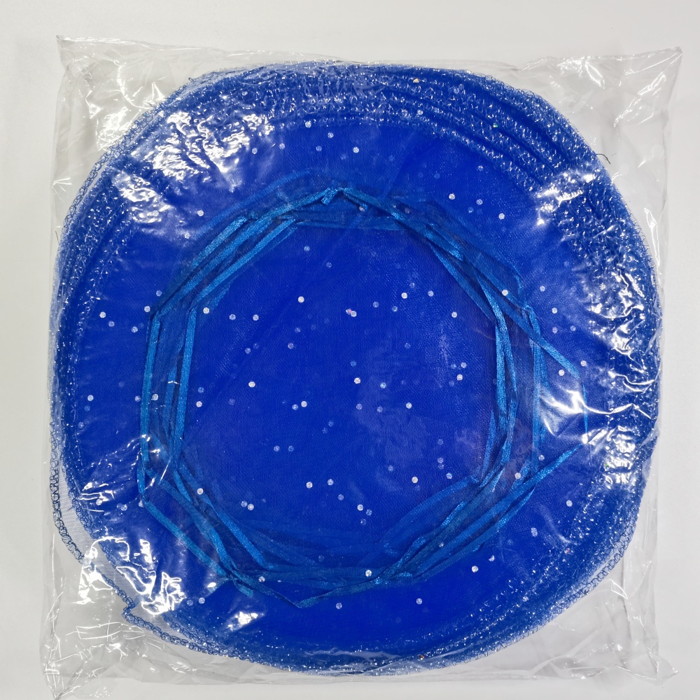 100pcs Jewelry Bag Diameter 26cm 35 40cm Wedding Christmas Party Organza bags Jewelry Packaging Display & Jewelry Pouches: M / PEACOCK BLUE