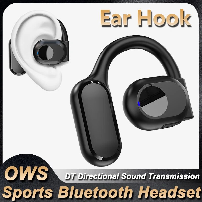Draadloze hoofdtelefoon Bluetooth-headset met microfoon Beengeleiding Handsfree ruisonderdrukkende oortelefoon voor autorijden Audifonos