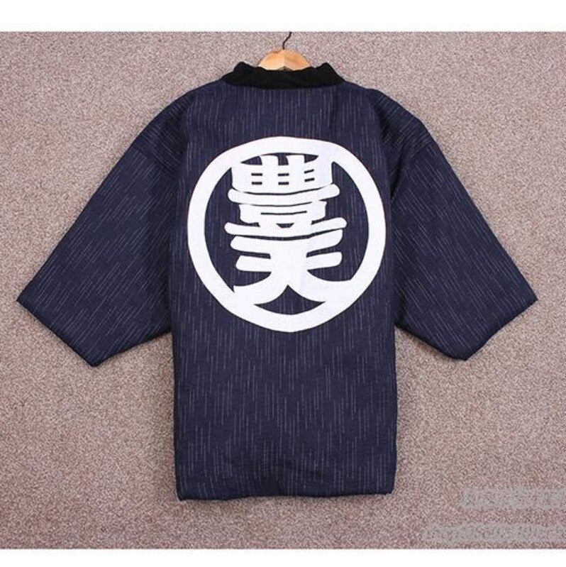 Japanse Mannen Hanten Winter Warm Gewatteerd Katoen Kimono Haori Jas Outterwear Casual Home Kleding Mannen Losse Overjas DH051
