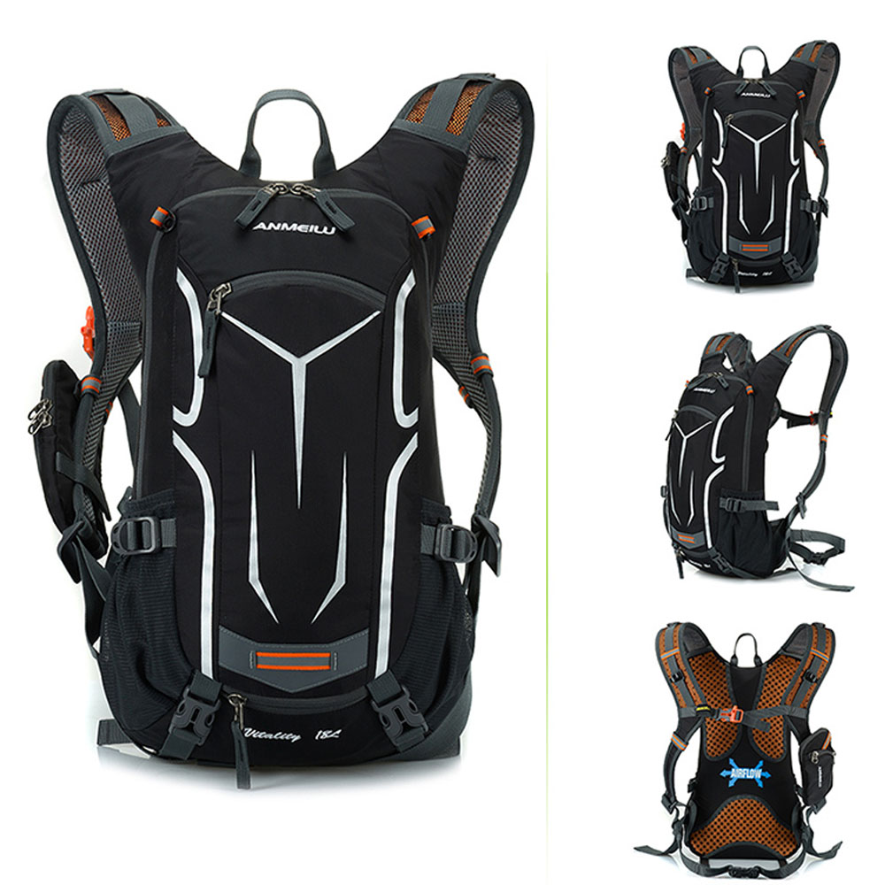 ANMEILU 18L Klettern Rucksack Radfahren Rucksack Männer Frauen draussen Sport Tasche Wasserdichte Camping Wandern Rucksack mit Regen Abdeckung