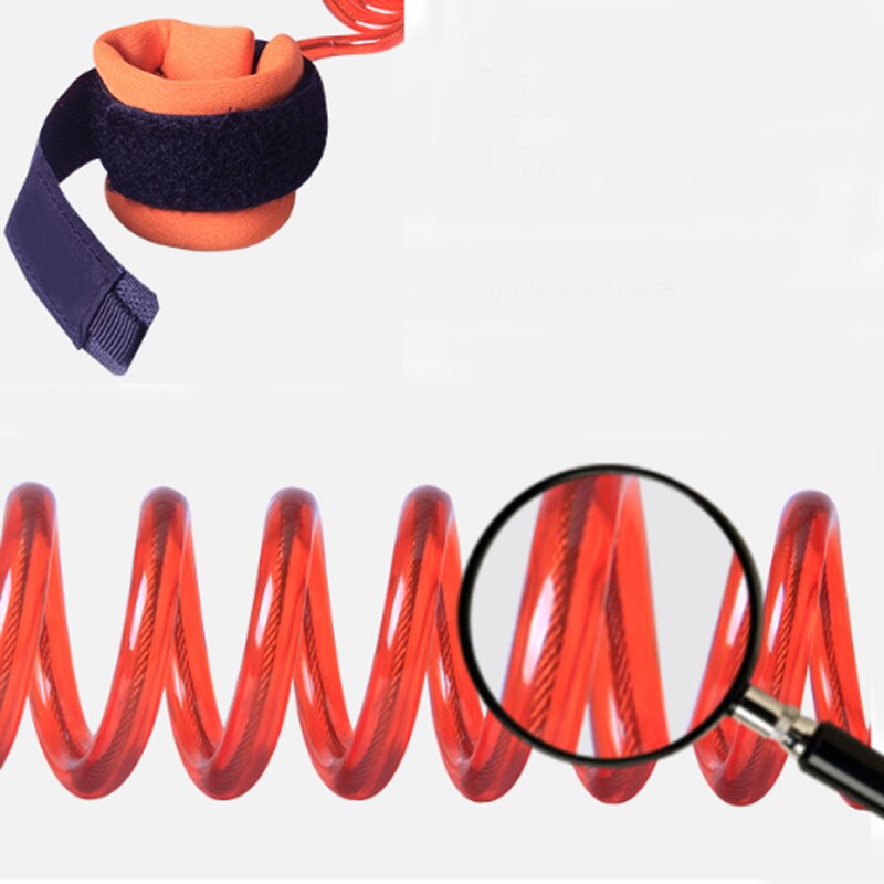 Säkerhet baby barn koppel anti förlorad handled länk dragrep elastisk sele rem utomhus sport leksaker för barn föräldrar