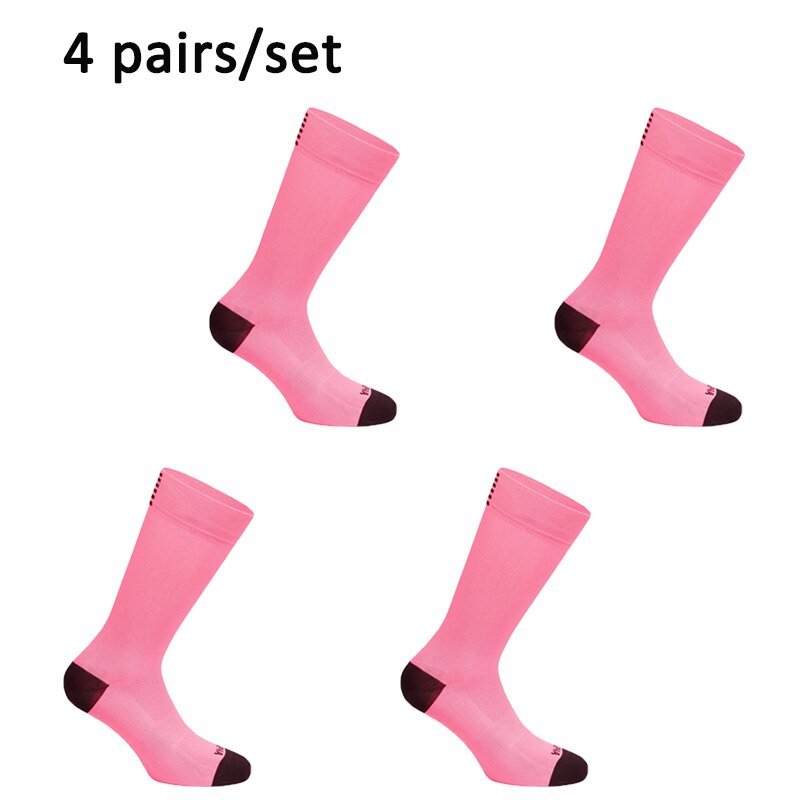Sky Cavaliere Ciclismo Calzini E Calzettoni Uomini Donne Nero Bianco Traspirante Antiusura Bici da corsa di Sport Esterno: 4pink