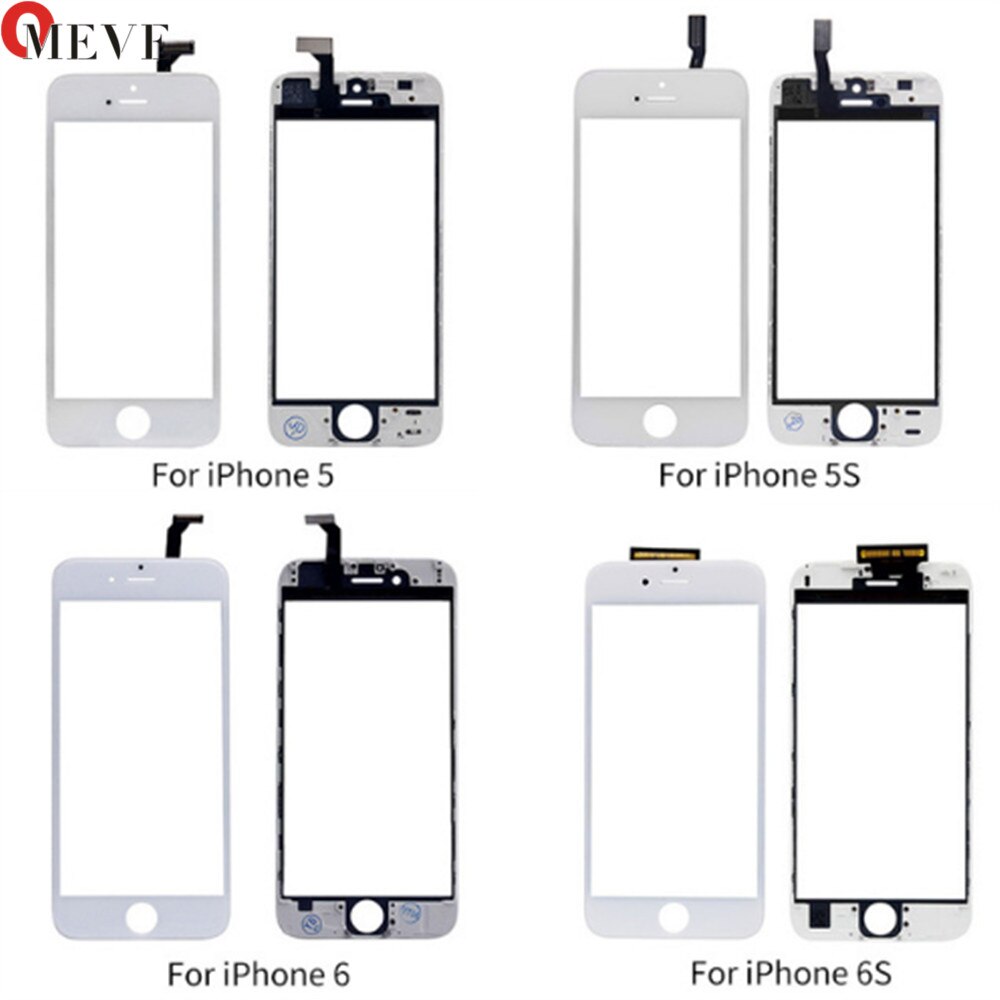 Touch Screen Digitizer + Frame Per il iPhone 6 6S 6P 5S 5C 5G 7G 7P Più Touchscreen Frontale Touch Panel Obiettivo di Vetro Accessori Del Telefono